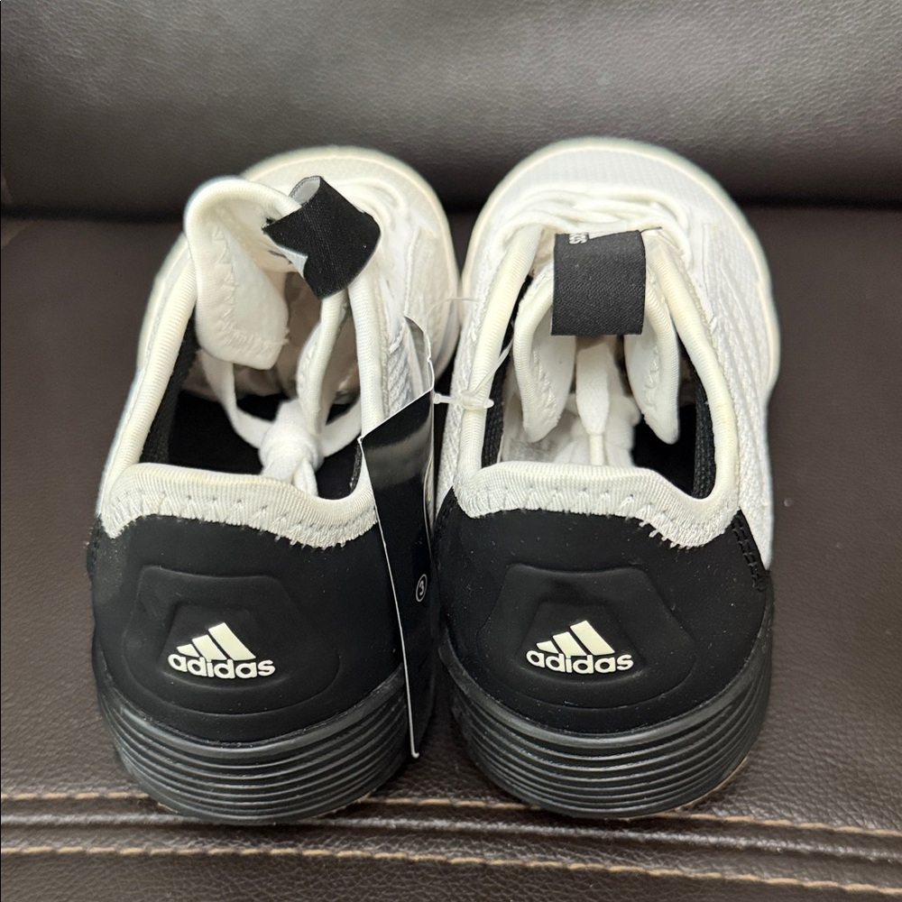 Adidas White and Black ACE Tango Athletic Soccer Shoes - Picture 4 of 8